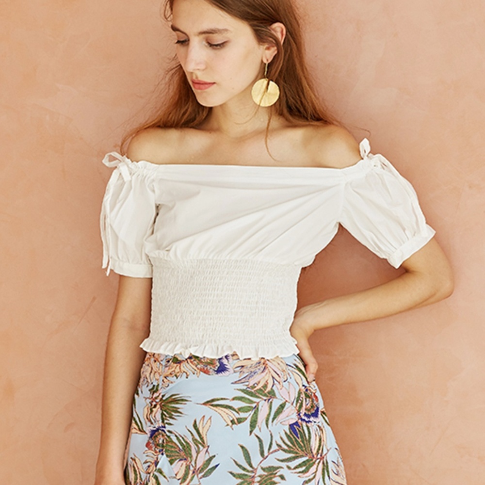 Off-The-Shoulder Crop Top